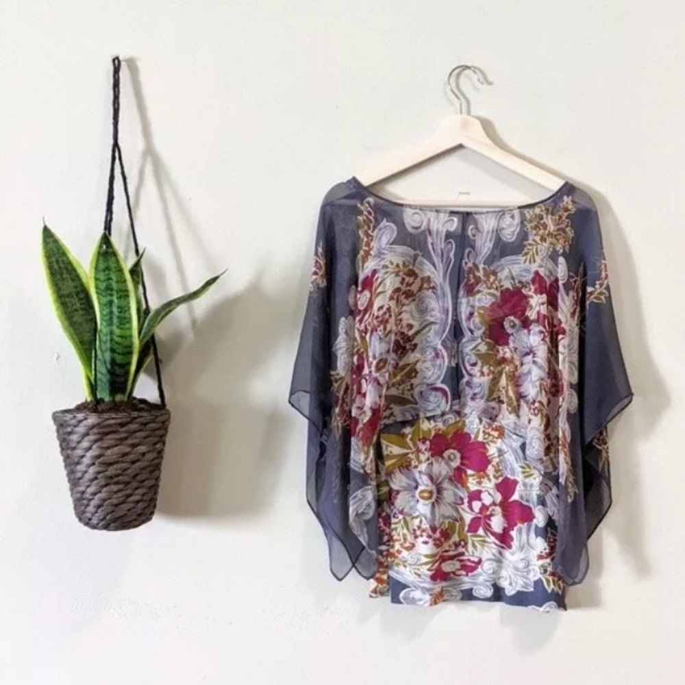NWOT✨Anthropologie x Tiny Sheer Silk Scarf Blouse
